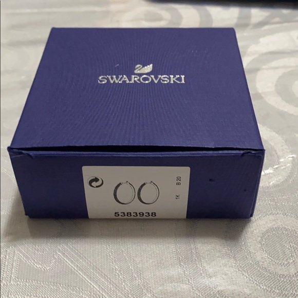 Swarovski Rose Gold Hoops - Picture 5 of 5